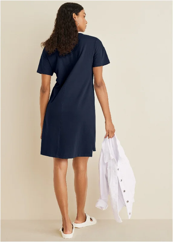 T-shirt dress - Navy