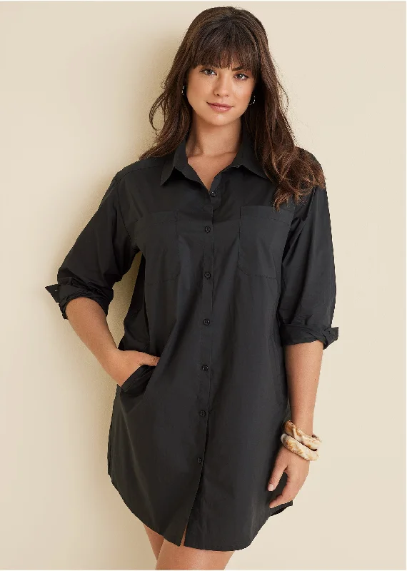 Shirt dress - Black