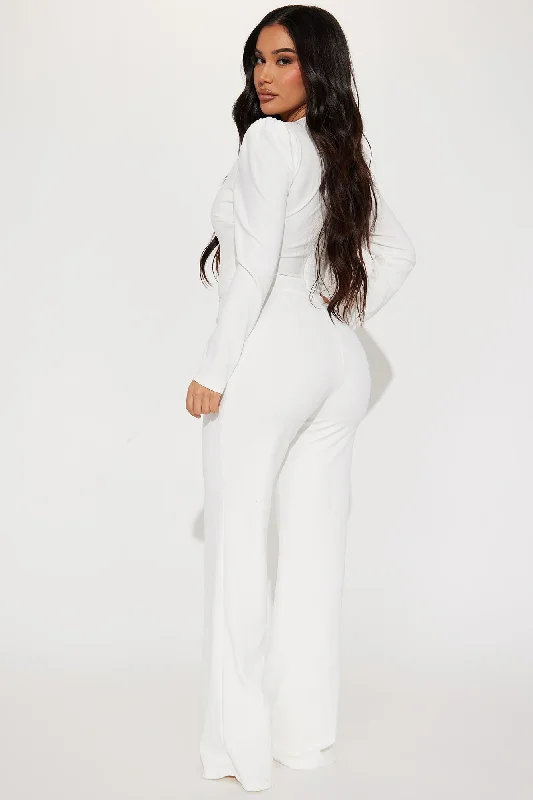 Bailey Embellished Jumpsuit - White