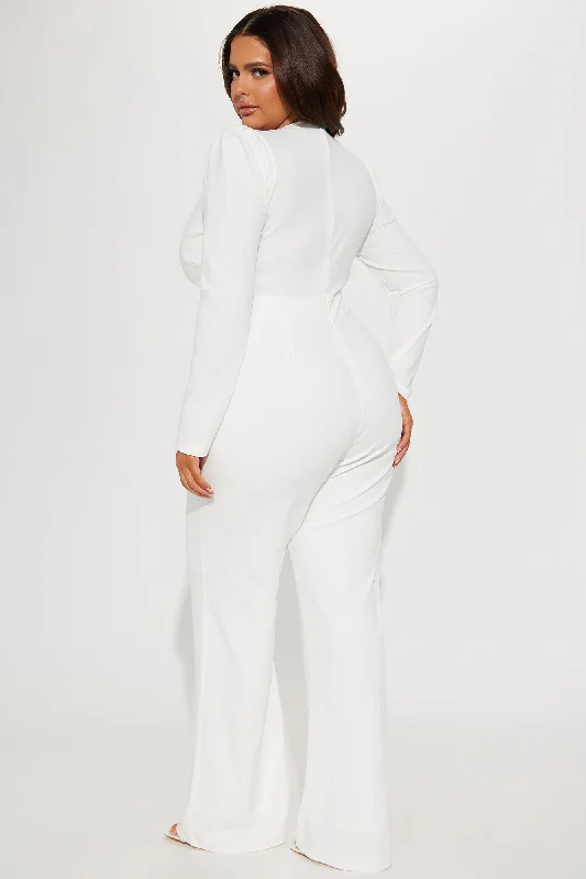 Bailey Embellished Jumpsuit - White