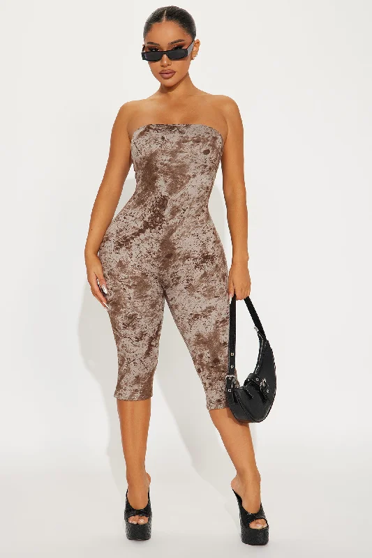 Chelsea Capri Jumpsuit - Mocha