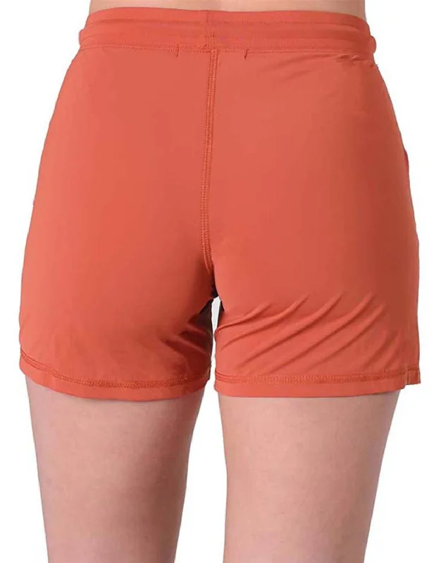 Cowgirl Tuff Womens Breathe Instant UPF Rust Nylon Casual Shorts