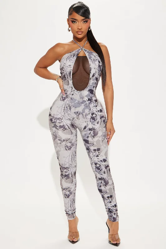 Dark and Dreamy Jumpsuit - Grey