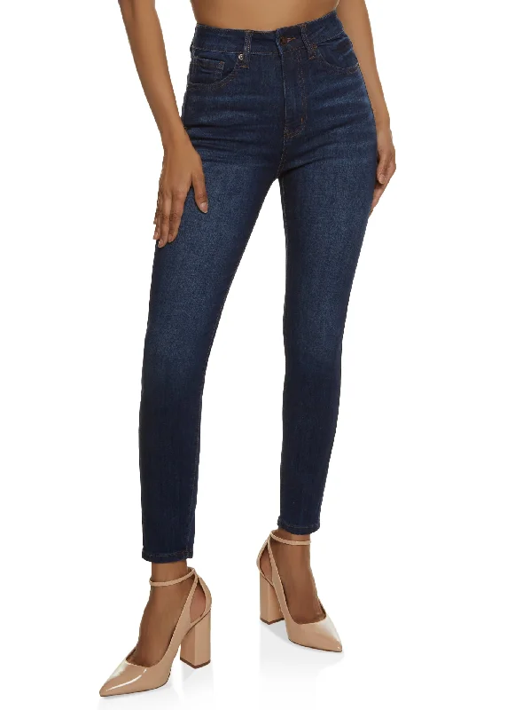 WAX Whiskered High Waist Skinny Jeans