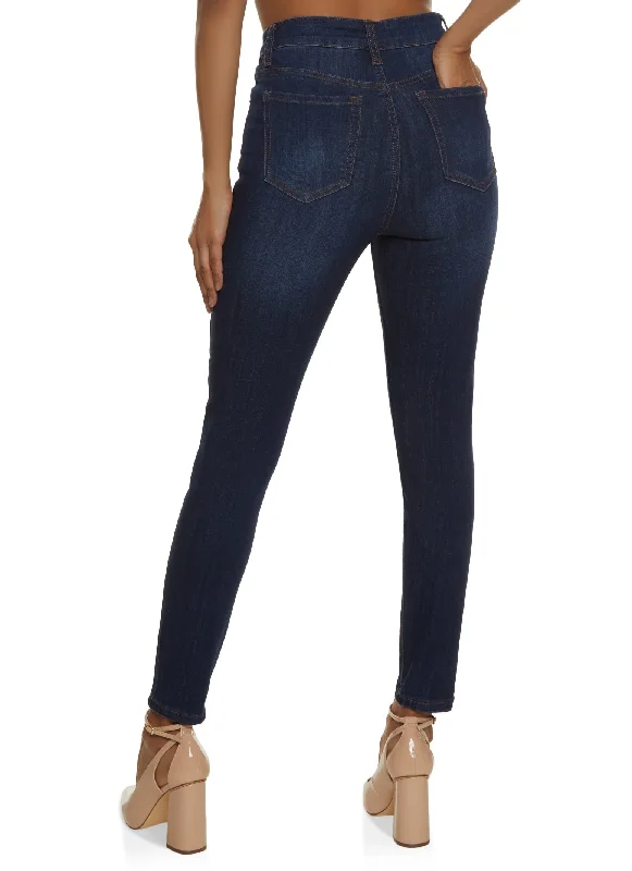 WAX Whiskered High Waist Skinny Jeans