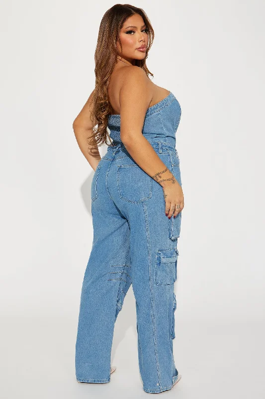 Dixie Denim Jumpsuit - Denim