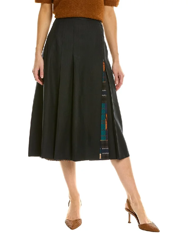 Ferragamo Wool Wrap Skirt