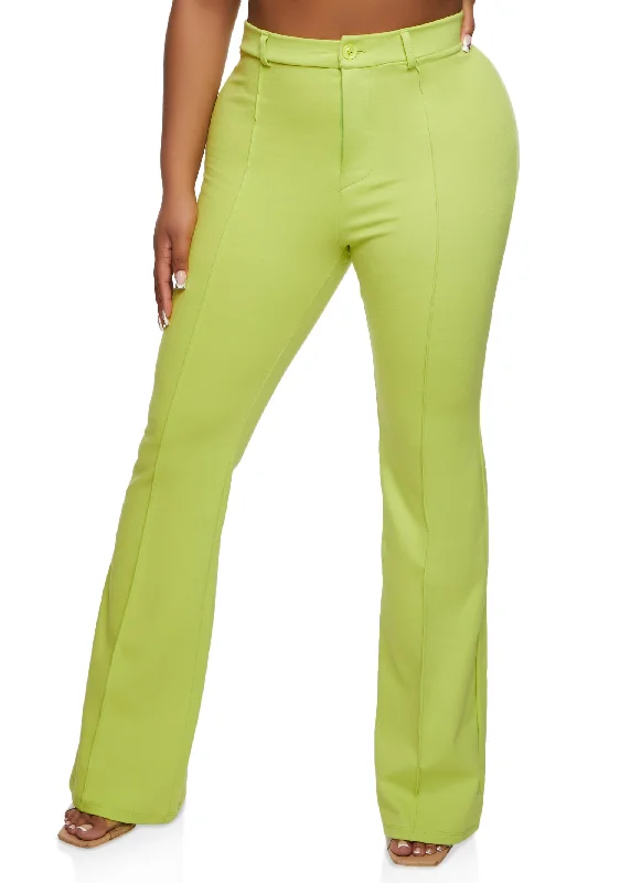 Pintuck High Waist Dress Pants