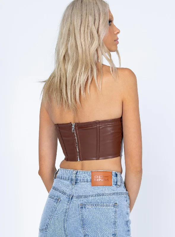 Johnson Top Brown