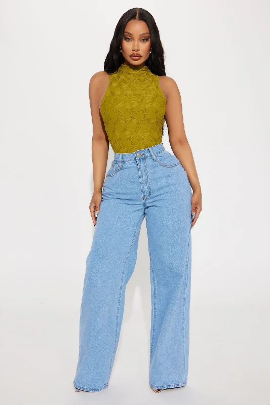 Leilani Textured Bodysuit - Green