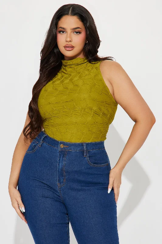 Leilani Textured Bodysuit - Green