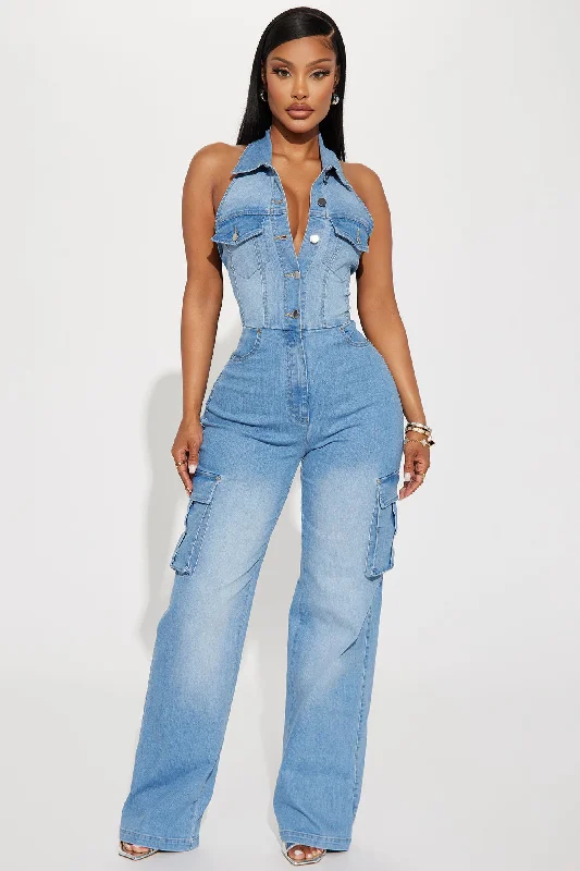 Madelaine Denim Jumpsuit - Denim