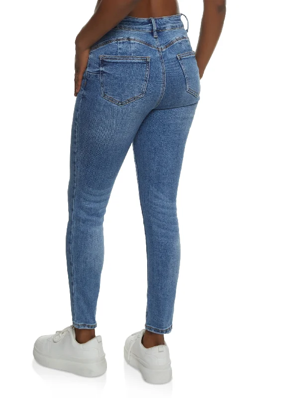 WAX Cropped High Rise Skinny Jeans