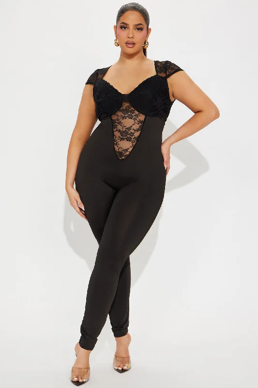 Mine For The Night Jumpsuit - Black