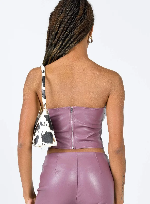 Motel Eara Corset PU Purple