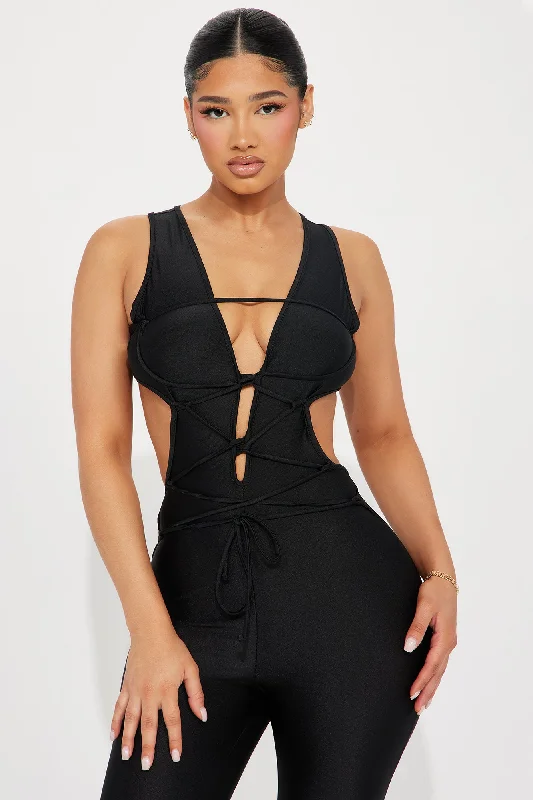 Moving Forward Jumpsuit - Black