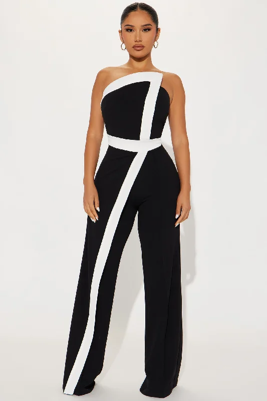 On A Night Like This Jumpsuit - Black/White