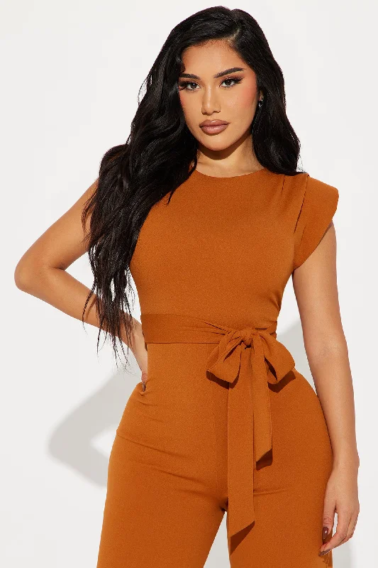 On Point Jumpsuit - Copper