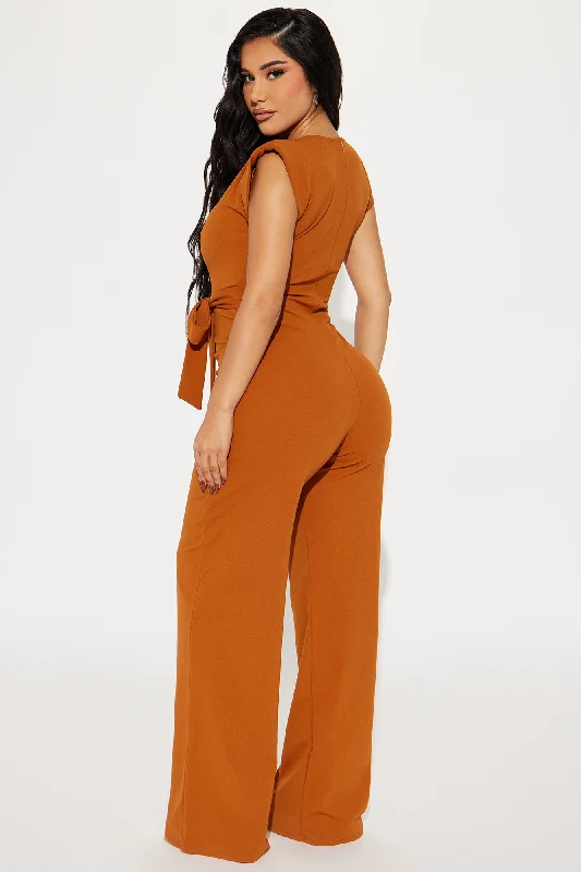 On Point Jumpsuit - Copper