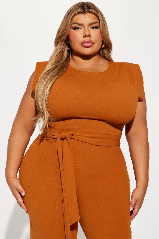 On Point Jumpsuit - Copper