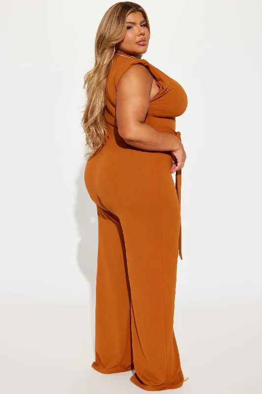 On Point Jumpsuit - Copper