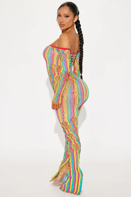 Ready For The Night Seamless Jumpsuit - Multi Color