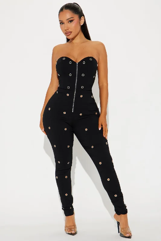 Rule Breaker Hardware Jumpsuit - Black