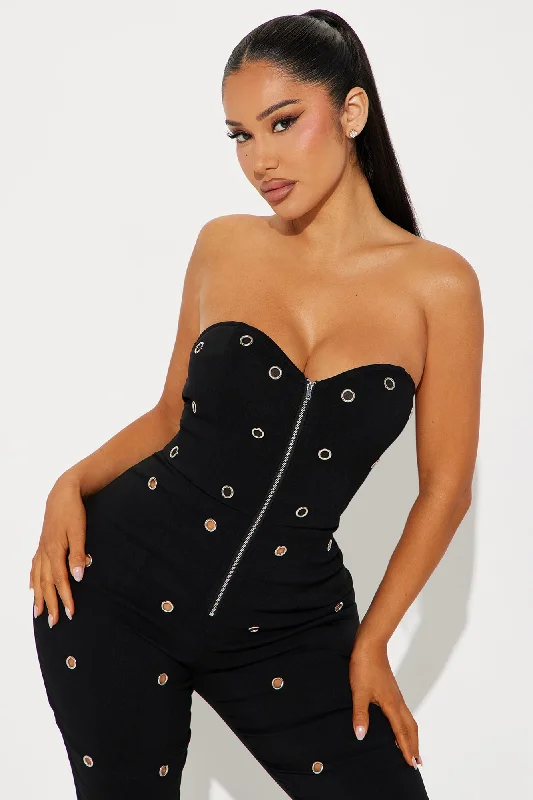 Rule Breaker Hardware Jumpsuit - Black