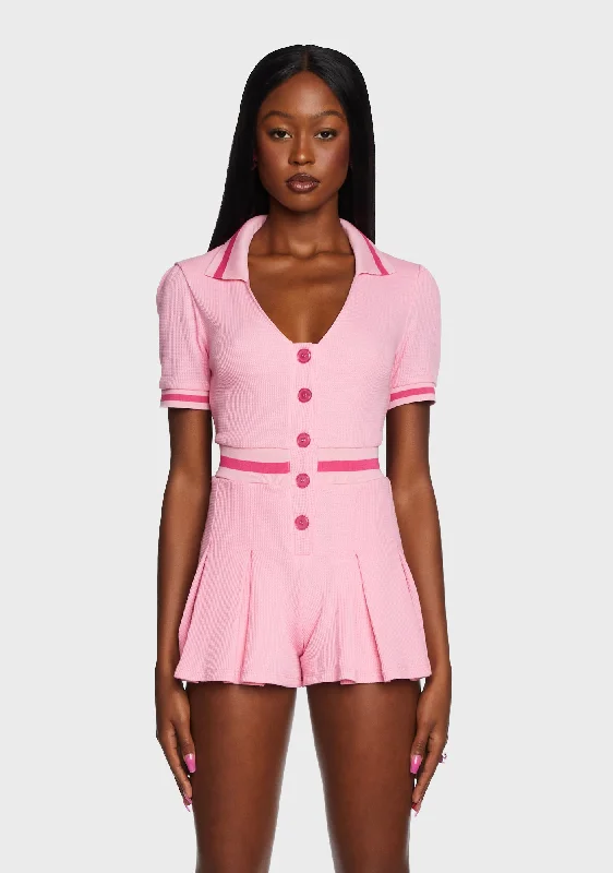 Skipping Beats Knit Romper