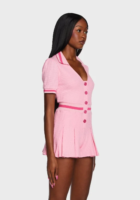 Skipping Beats Knit Romper