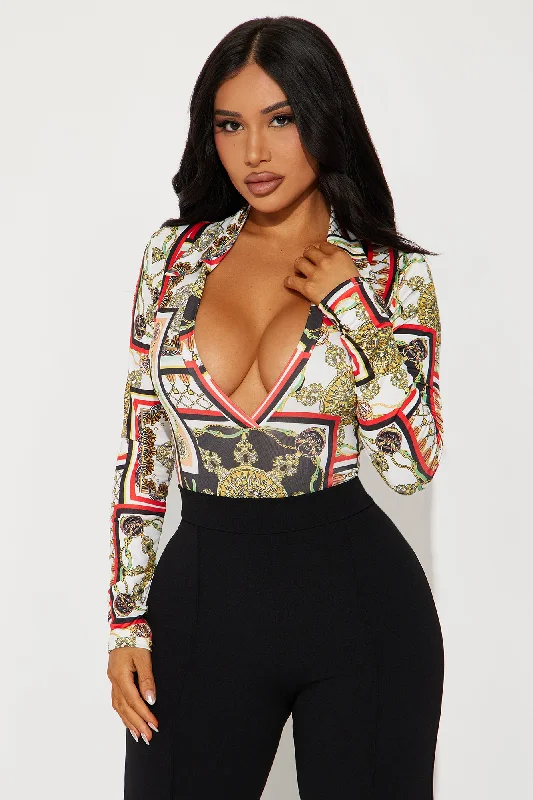 Take You Serious Baroque Bodysuit - Multi Color