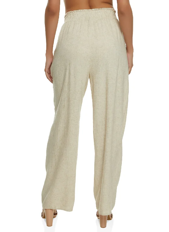 Linen Wide Leg Pants