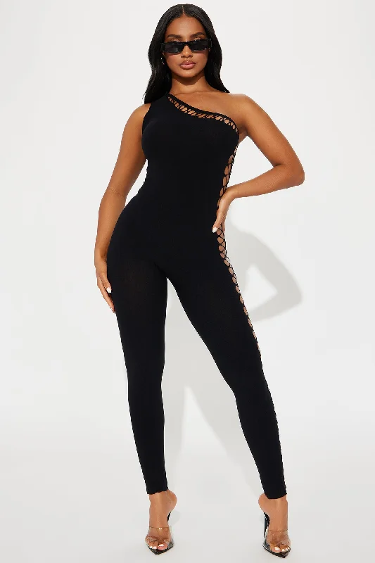 This Is Now Seamless Jumpsuit - Black