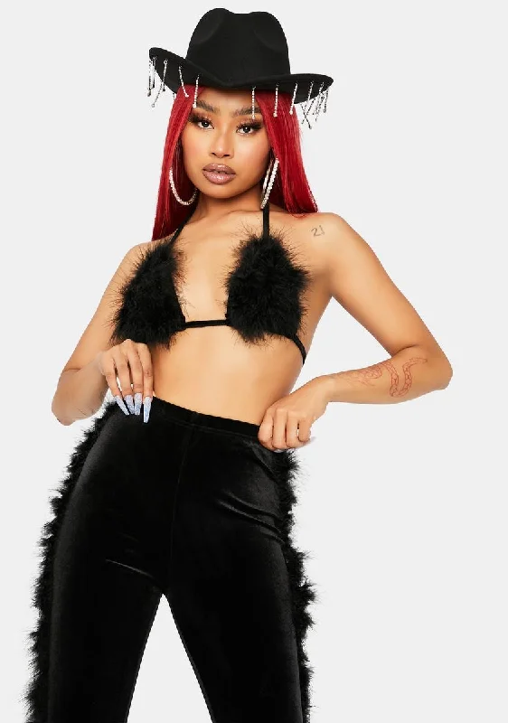 Wild Times Faux Fur Pant Set