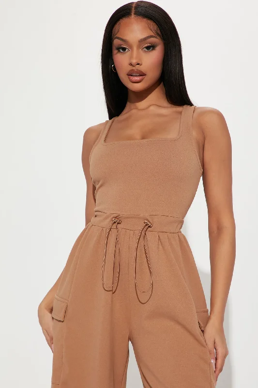 Willow Cargo Jumpsuit - Mocha