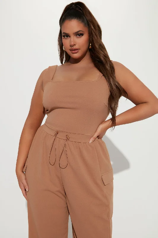 Willow Cargo Jumpsuit - Mocha