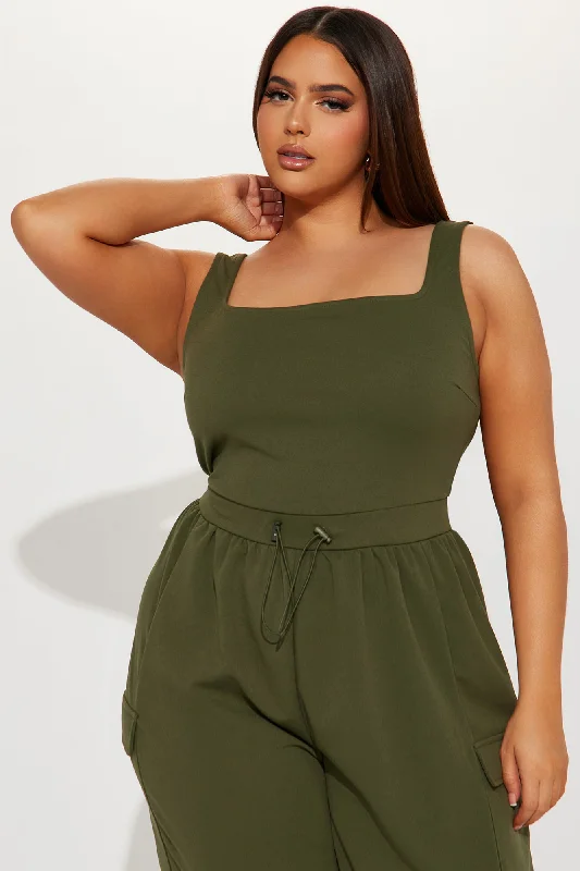 Willow Cargo Jumpsuit - Olive