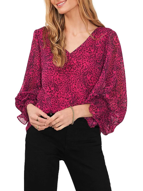 Womens Chiffon Printed Blouse