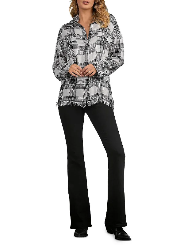 XSmall / white/black plaid