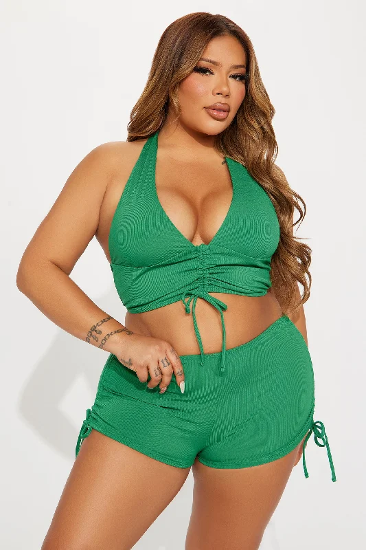 Andi 2 Piece Boyshort Bikini - Kelly Green