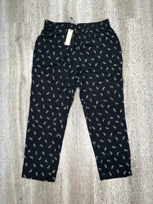 Black Pants Cropped RAG POETS, Size L