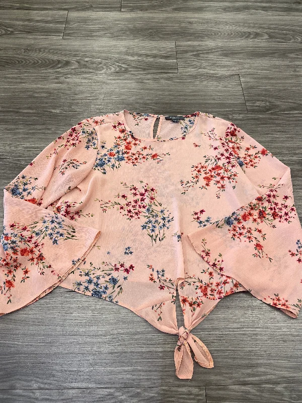 Floral Print Blouse Long Sleeve Primark, Size L