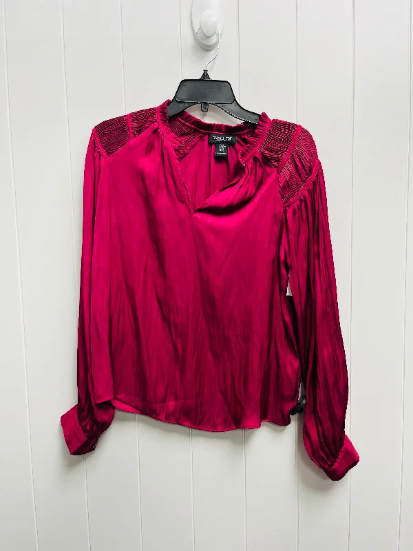 Purple Blouse Long Sleeve Rachel Zoe, Size Xs