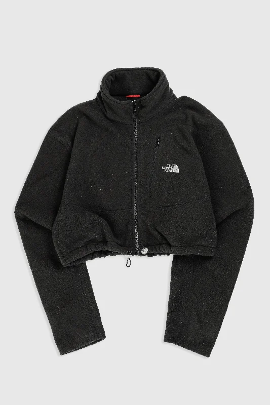 Rework North Face Crop Fleece Jacket - XXL