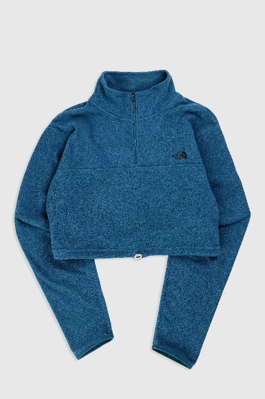 Rework North Face Crop Fleece Sweater - XL