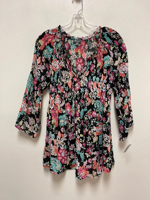 Top Long Sleeve By Clothes Mentor In Floral Print, Size: M