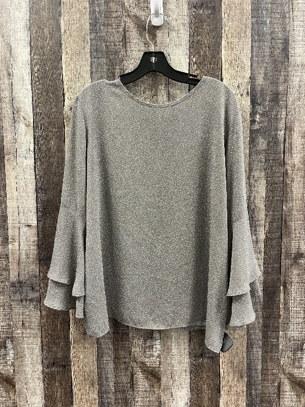 Top Long Sleeve By Loft In Grey, Size: Xl