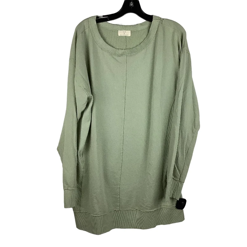 Top Long Sleeve By T.la In Green, Size: Xl