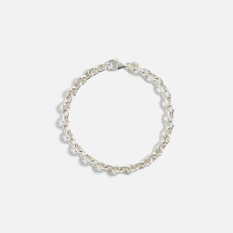 Greg Yuna Thick Umlaut Link Bracelet - Silver