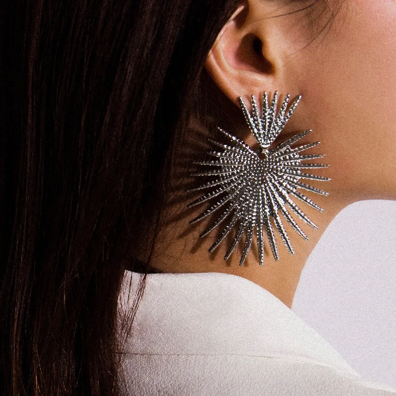 Hot Girl Spiked Punch Statement Earrings